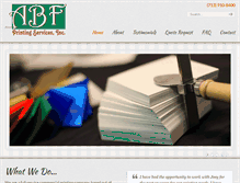 Tablet Screenshot of abfprint.com